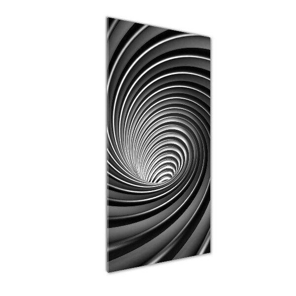 Quadro in vetro verticale Vortice astratto