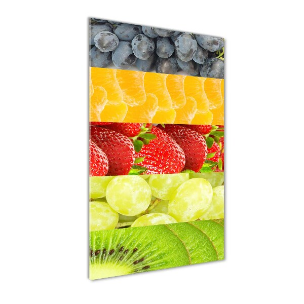 Quadro di vetro verticale Frutta