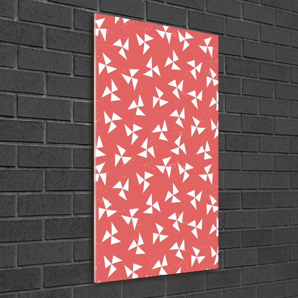 Quadro in vetro verticale Sfondo geometrico