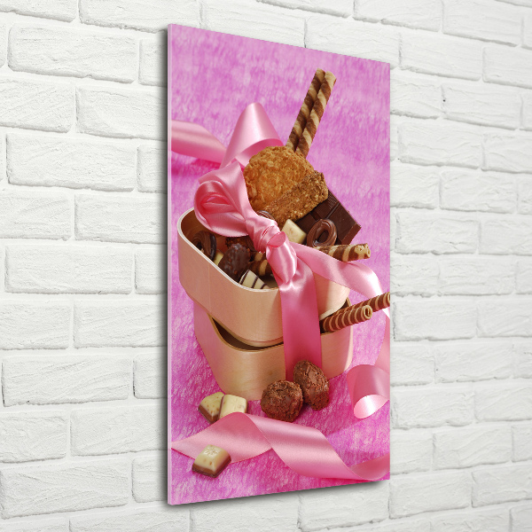 Quadro di vetro verticale Dolci