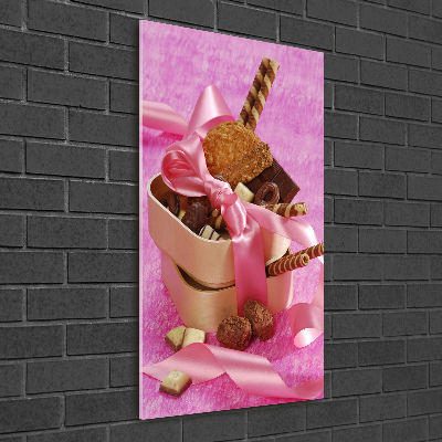 Quadro di vetro verticale Dolci