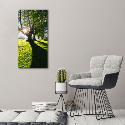 Quadro vetro verticale Parco
