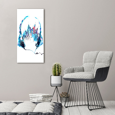 Quadro vetro verticale Musica della città