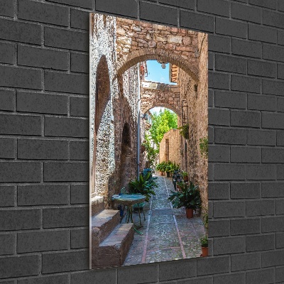 Quadro stampa su vetro verticale Strade italiane