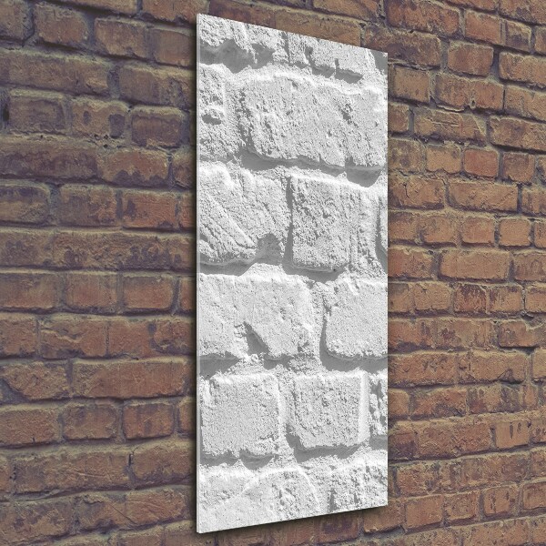 Quadro vetro verticale Muro di mattoni