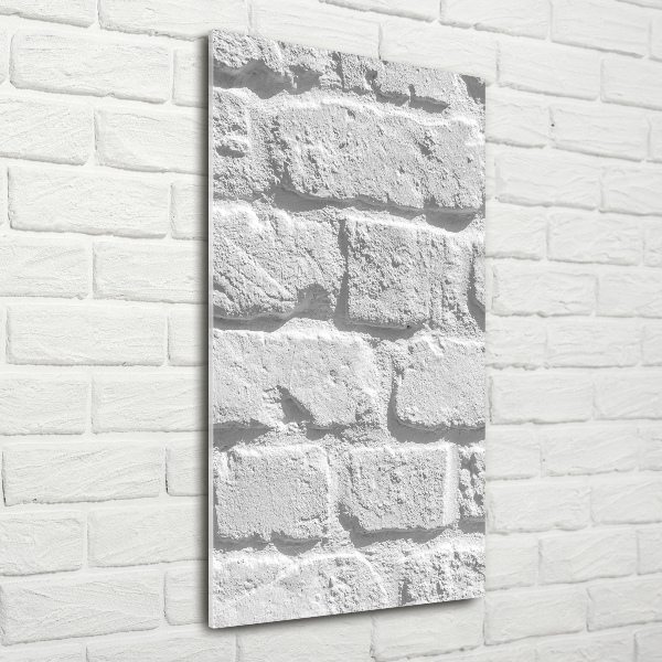 Quadro vetro verticale Muro di mattoni