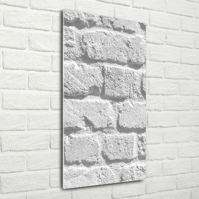 Quadro vetro verticale Muro di mattoni
