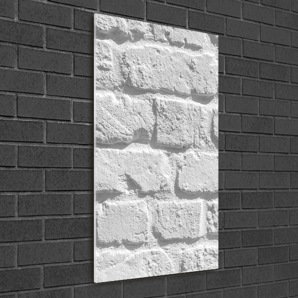 Quadro vetro verticale Muro di mattoni