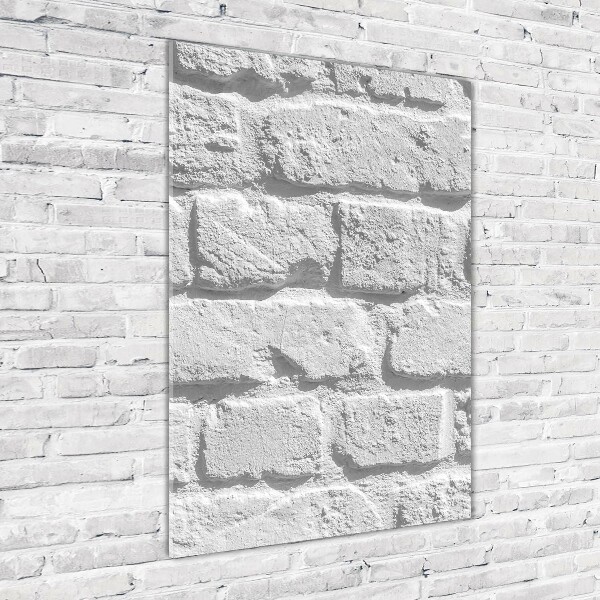 Quadro vetro verticale Muro di mattoni