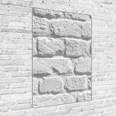 Quadro vetro verticale Muro di mattoni