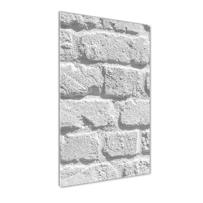 Quadro vetro verticale Muro di mattoni