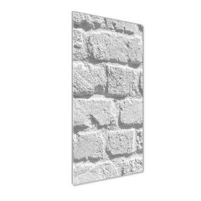 Quadro vetro verticale Muro di mattoni