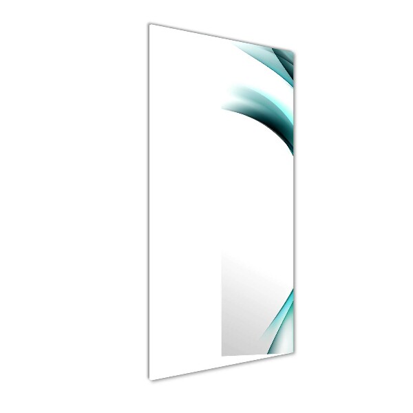 Quadro in vetro verticale Onde astratte