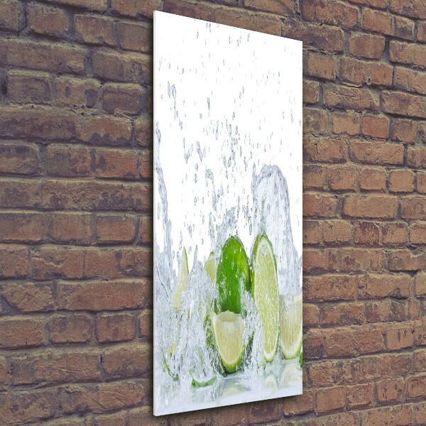 Quadro vetro verticale Lime