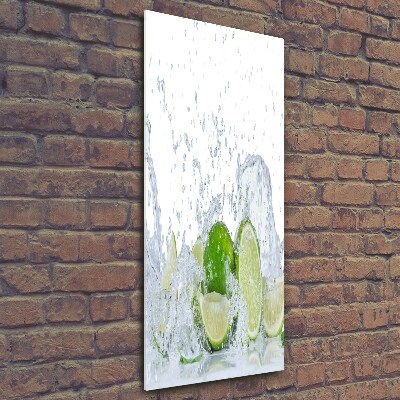 Quadro vetro verticale Lime