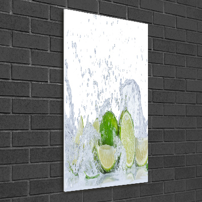 Quadro vetro verticale Lime