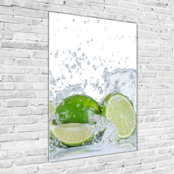 Quadro vetro verticale Lime