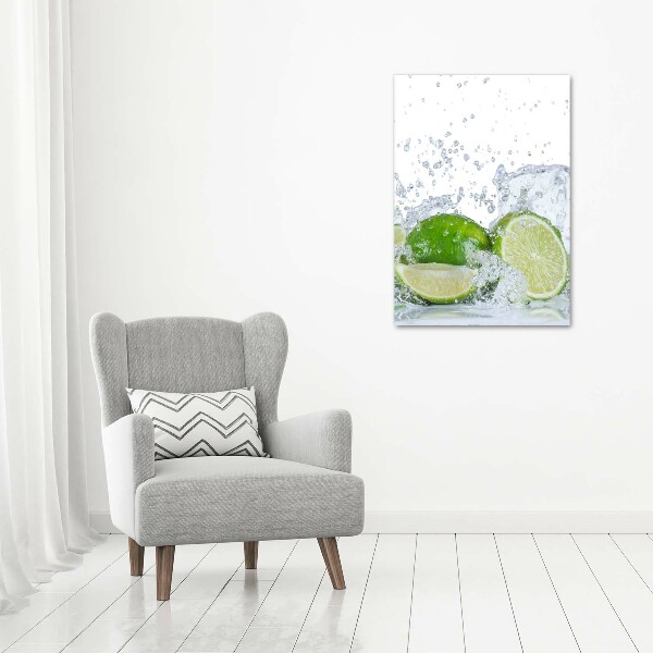 Quadro vetro verticale Lime