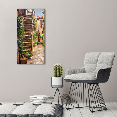 Quadro vetro verticale Strade italiane
