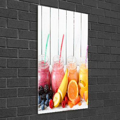 Quadro in vetro verticale Cocktail colorati