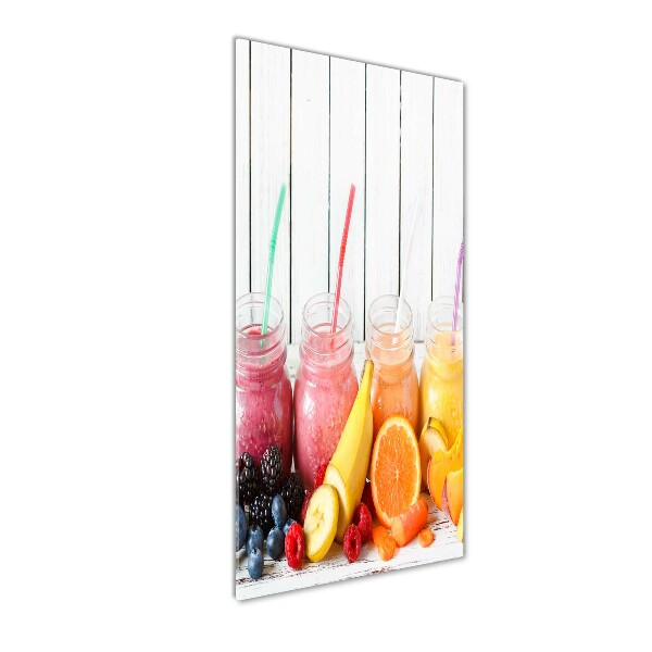 Quadro in vetro verticale Cocktail colorati