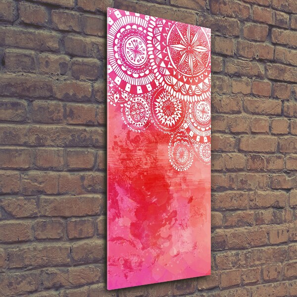 Quadro di vetro verticale Ornamenti