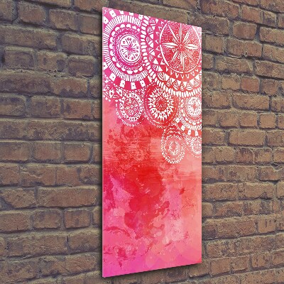 Quadro di vetro verticale Ornamenti