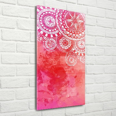 Quadro di vetro verticale Ornamenti