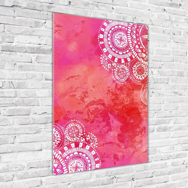 Quadro di vetro verticale Ornamenti