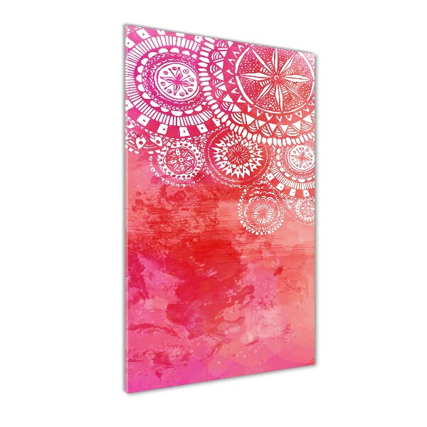 Quadro di vetro verticale Ornamenti