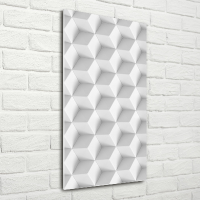 Quadro di vetro verticale Astrazione 3D