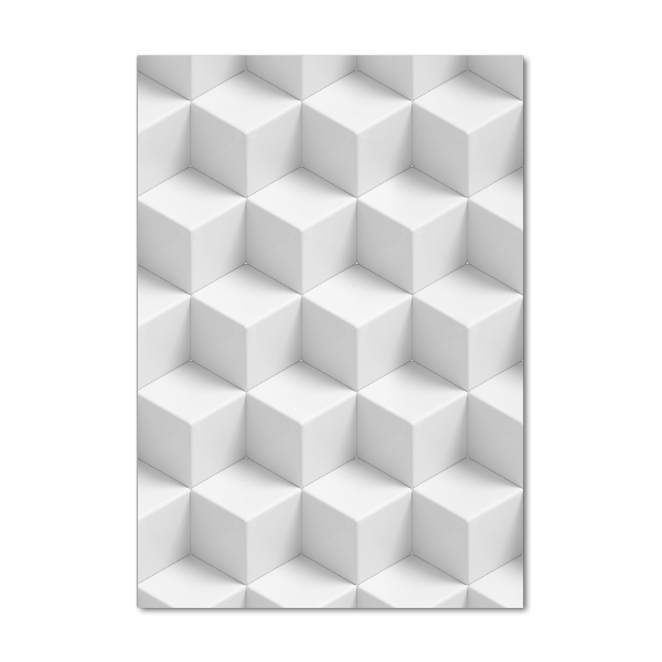 Quadro di vetro verticale Astrazione 3D