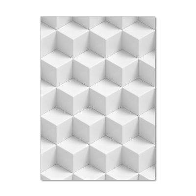 Quadro di vetro verticale Astrazione 3D