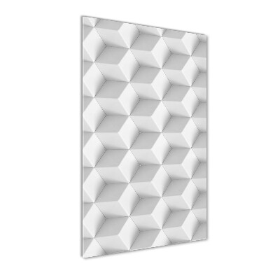 Quadro di vetro verticale Astrazione 3D