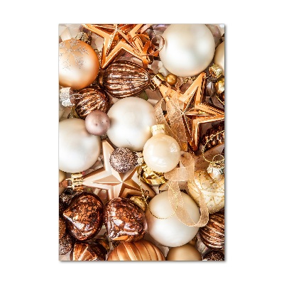 Quadro stampa su vetro verticale Decorazioni natalizie