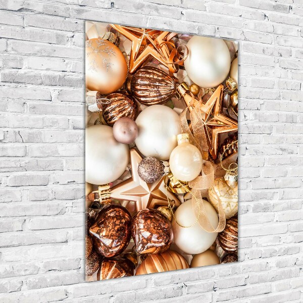 Quadro stampa su vetro verticale Decorazioni natalizie