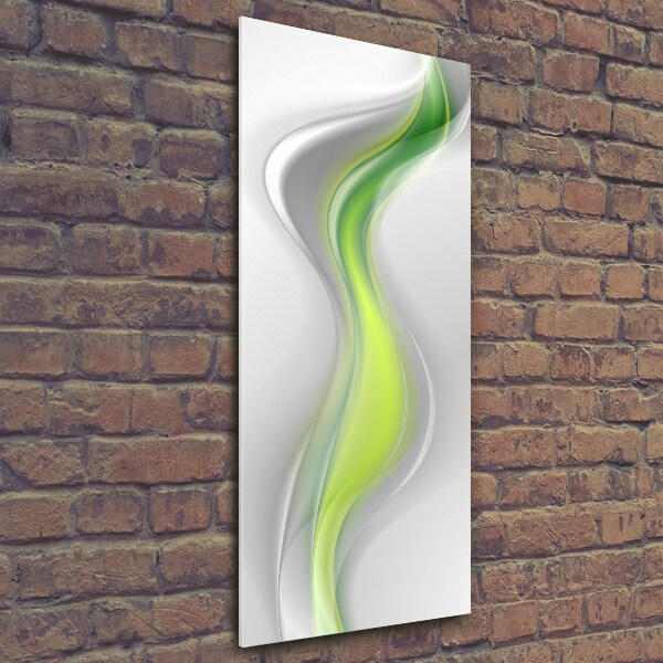 Quadro vetro verticale Onde astratte