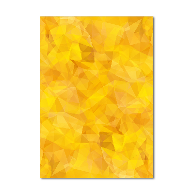 Quadro in vetro verticale Triangoli astratti