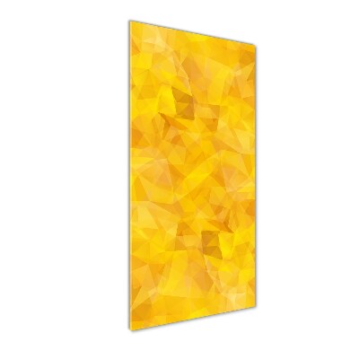 Quadro in vetro verticale Triangoli astratti