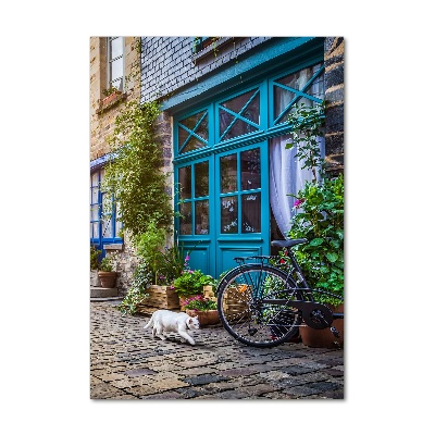 Quadro stampa su vetro verticale Una strada affascinante