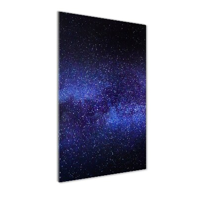 Quadro di vetro verticale Via Lattea