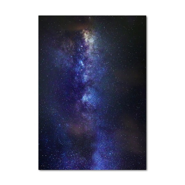 Quadro di vetro verticale Via Lattea