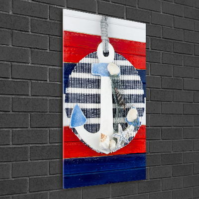 Quadro di vetro verticale Ancorare