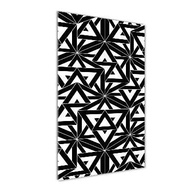 Quadro stampa su vetro verticale Sfondo geometrico