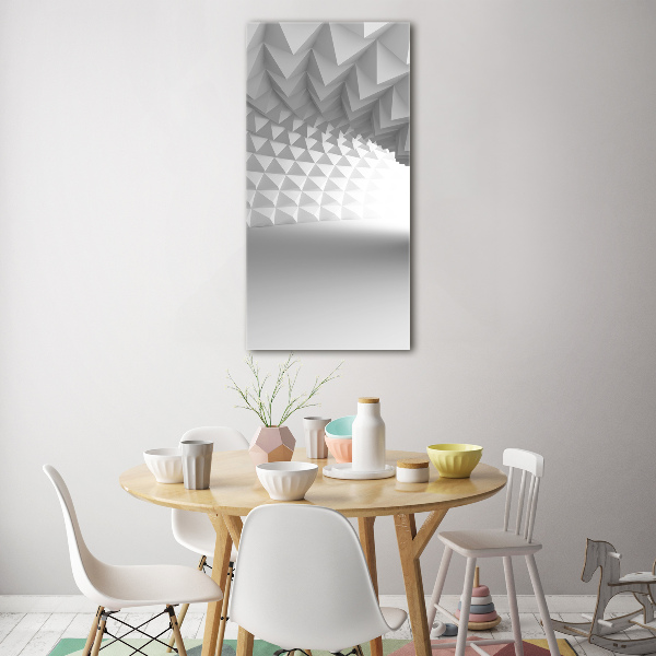 Quadro stampa su vetro verticale Tunnel astratto