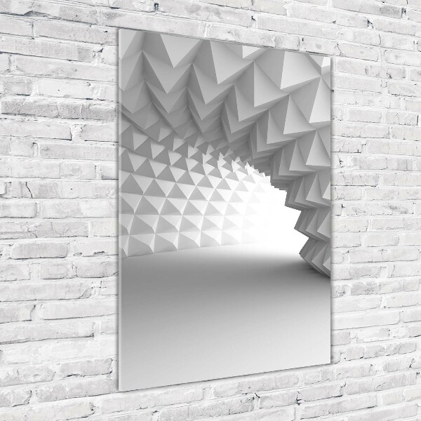 Quadro stampa su vetro verticale Tunnel astratto