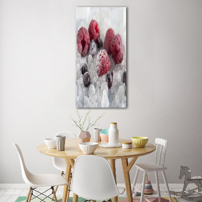Quadro vetro verticale Frutta congelata