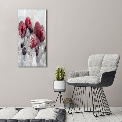 Quadro vetro verticale Frutta congelata
