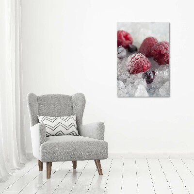 Quadro vetro verticale Frutta congelata