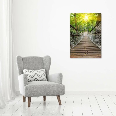 Quadro di vetro verticale Ponte sospeso